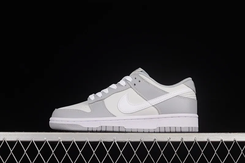 All categories Nk SB Dunk series Nk SB Dunk Low low-top sneakers C version Nk Dunk Low Retro "Grey White" cool gray color SB smashed backboard fashion casual sneakers DJ6188-001